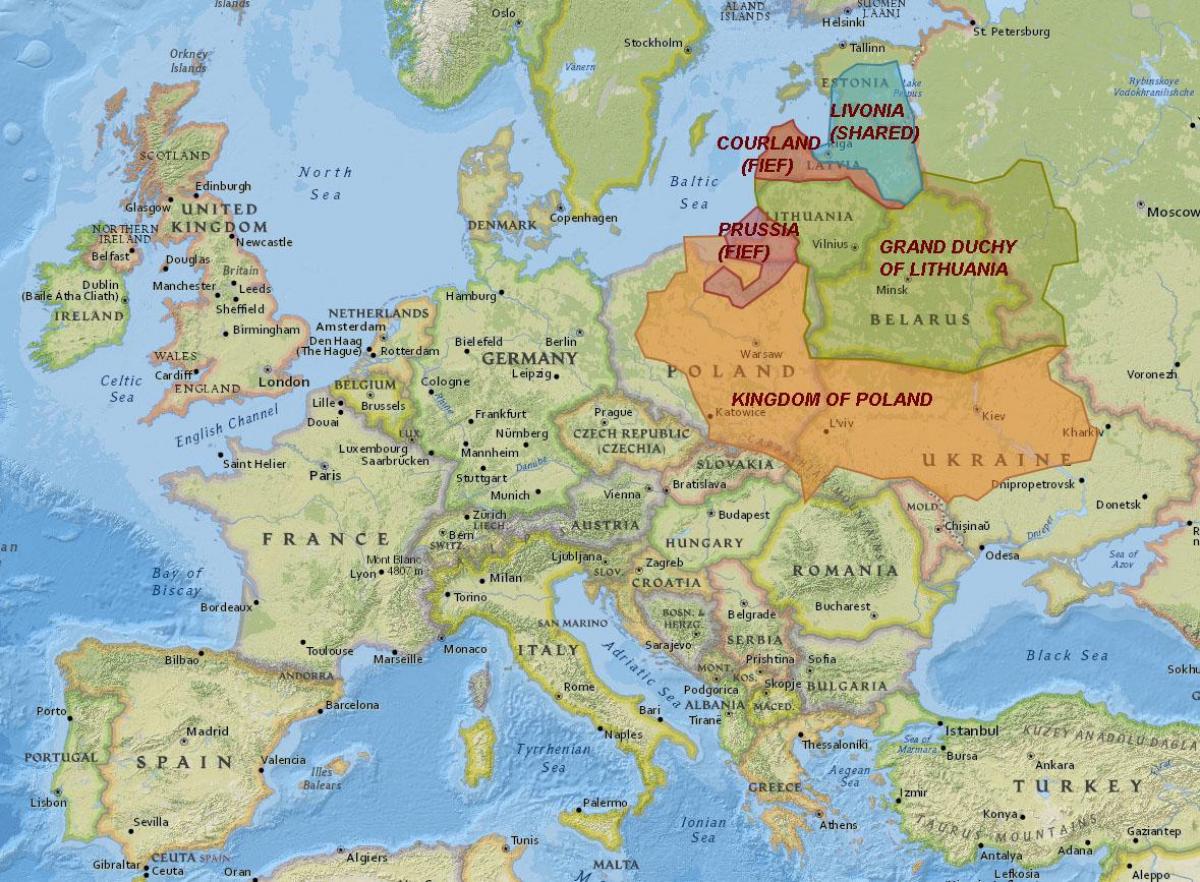 خريطة ليتوانيا التاريخ